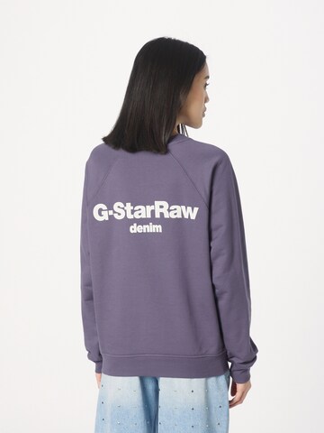 G-Star RAW Sweatshirt i lilla