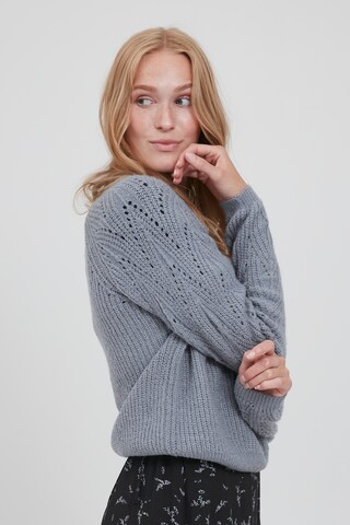 b.young Strickpullover 'BYOMIKKA JUMPER' in Grau: predná strana