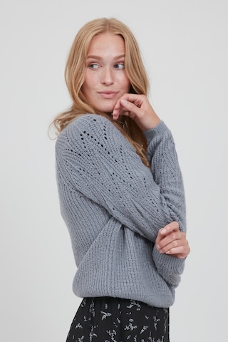 b.young Sweater 'BYOMIKKA JUMPER' in Grey: front