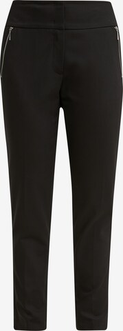 COMMA Slim fit Trousers in Black: front