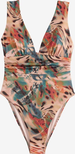 Maudymosi kostiumėlis iš Next, spalva – smaragdinė spalva / pastelinė rožinė / oksido spalva / juoda, Prekių apžvalga