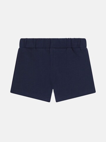 GUESS KIDS Regular Trousers 'GUESS KIDS FRENCH TERRY REGULAR SHORTS PANTALONCINO' in Blue