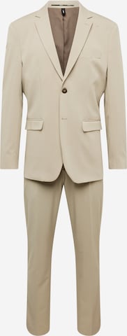 SELECTED HOMME Slim fit Suit 'LIAM' in Beige: front