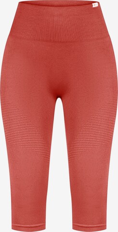 Smilodox Skinny Sporthose 'Bloom' in Orange: predná strana