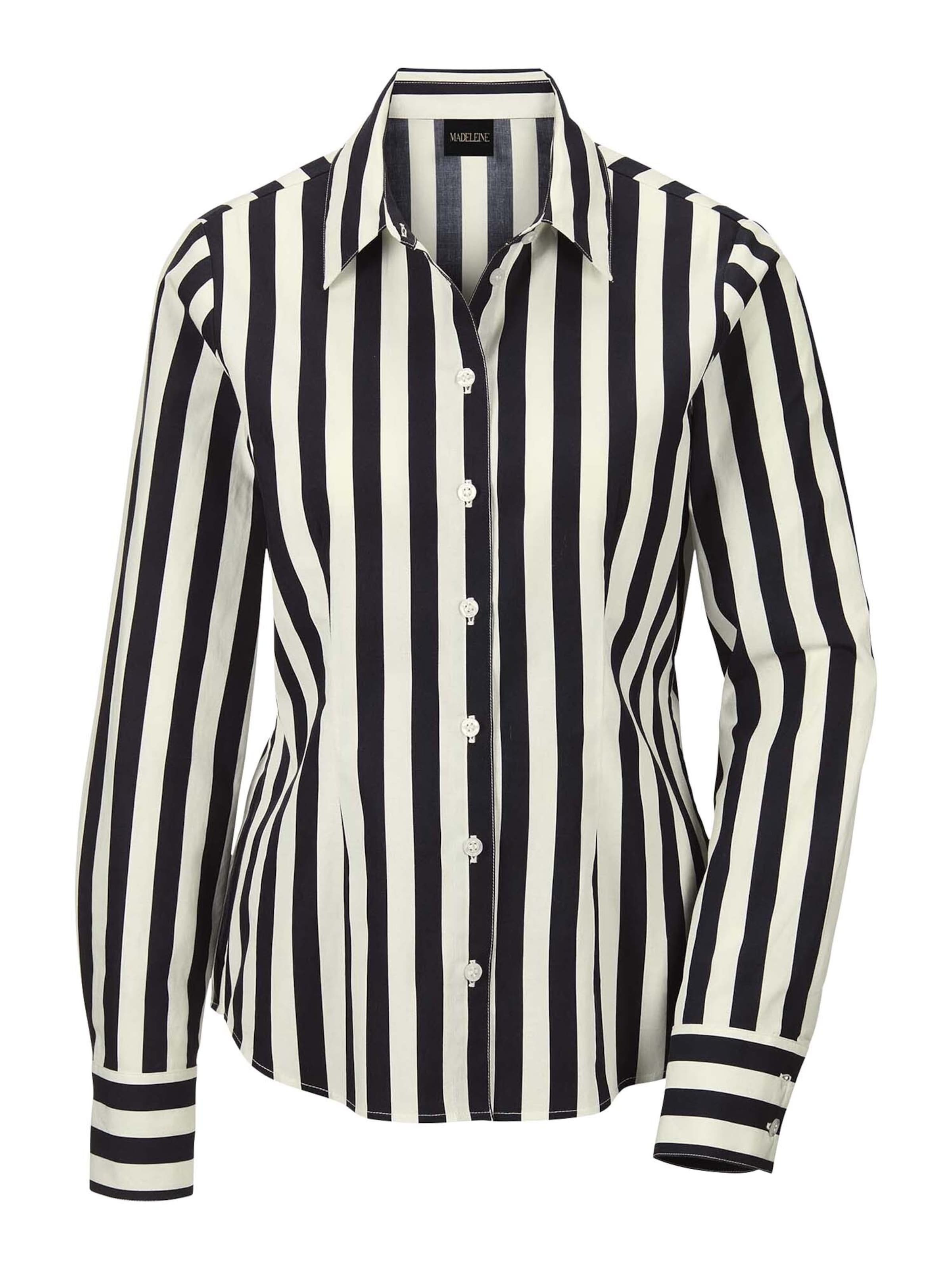 MADELEINE Blouse in Zwart: voorkant