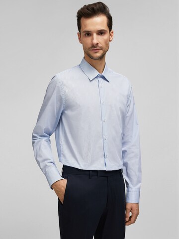 HECHTER PARIS Regular fit Overhemd in Blauw: voorkant