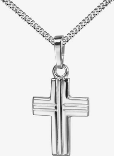 JEVELION Kreuzanhänger 925 Silber + Kette in silber, Produktansicht