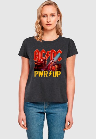 Merchcode Shirt 'ACDC - PWRUP Stage Lights' in Grau: Vorderseite