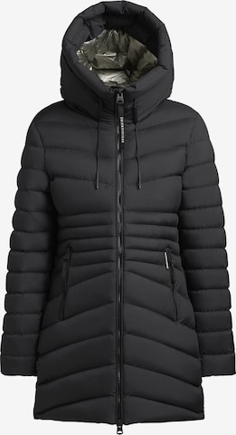 khujo Talvemantel 'SAMAR', värv must: eest vaates