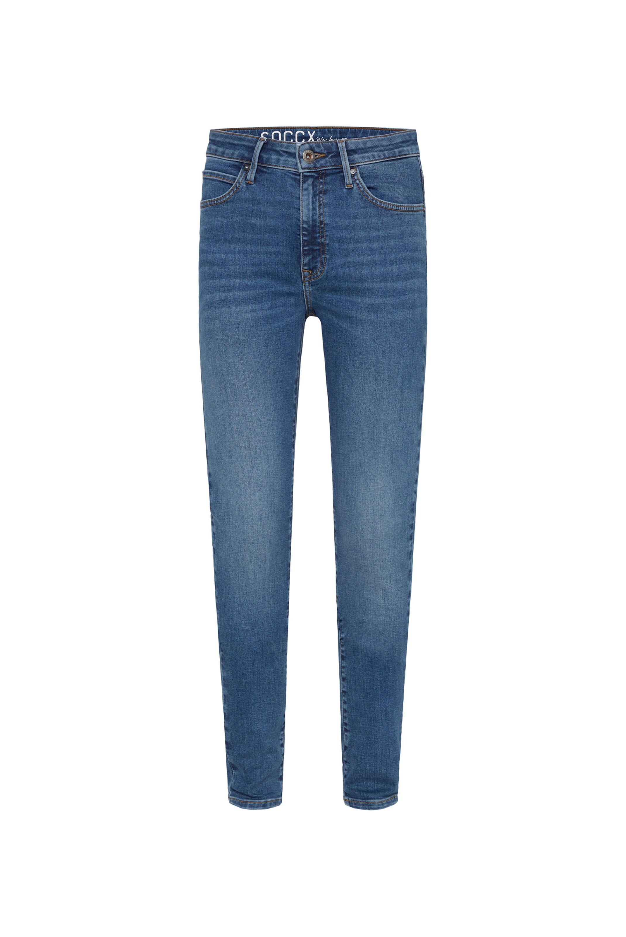 Soccx Slimfit Jeans AL:ICE Slim Fit in Blau: Vorderseite