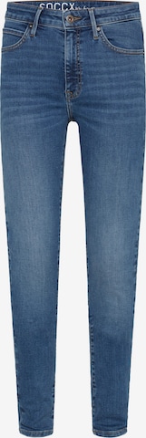 Soccx Slimfit Jeans AL:ICE Slim Fit in Blau: Vorderseite