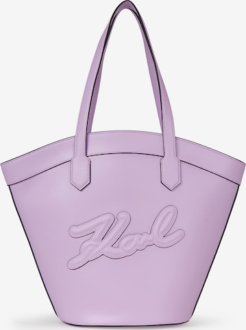 Karl Lagerfeld Shoppingväska i lila: framsida
