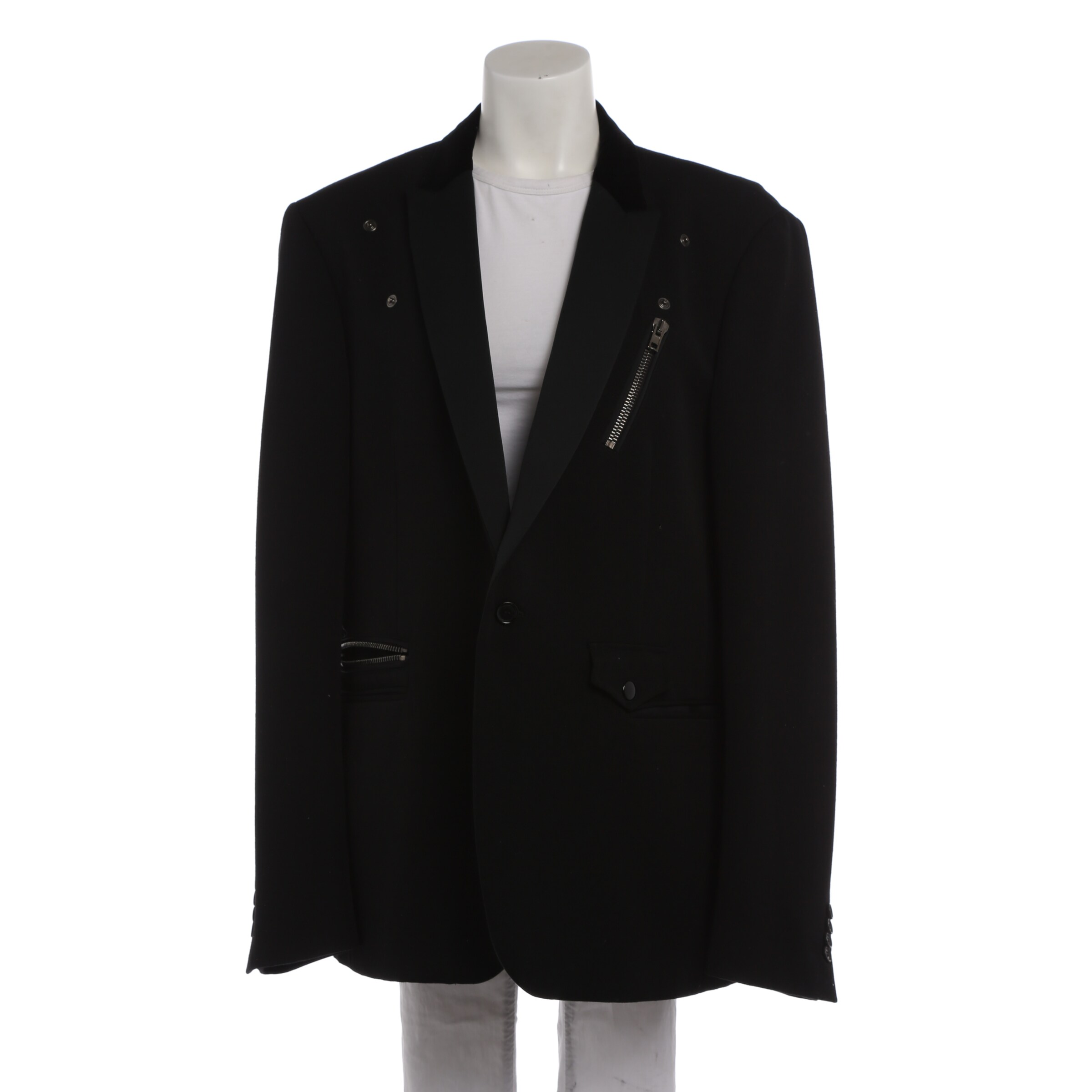 MOSCHINO Sakko XXXL in Schwarz: Vorderseite