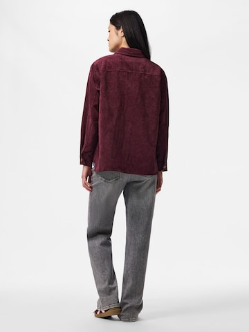 Camicia da donna 'PCEffi' di PIECES in rosso