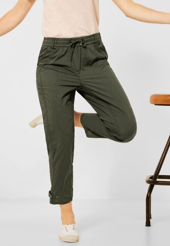 CECIL Loosefit Broek in Groen: voorkant