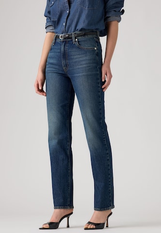LEVI'S ® Liibuv Teksapüksid 'Ribcage Slim', värv sinine: eest vaates