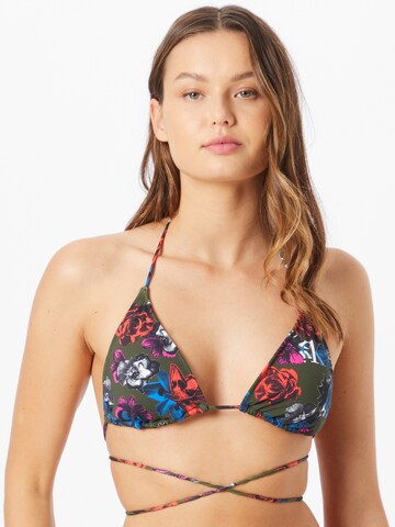 Calvin Klein Swimwear Triangle Bikini top in Mixed colours: front