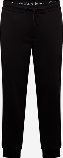 Pantaloni Calvin Klein Jeans pe negru / alb, Vizualizare produs