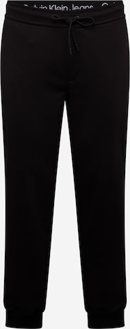 Calvin Klein Jeans Zwężany krój Spodnie w kolorze czarny: przód
