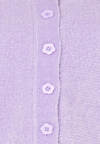 MYMO Knit Cardigan in Purple