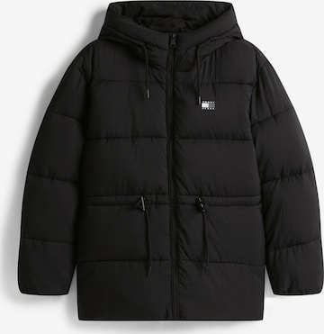 juoda Tommy Jeans Žieminė striukė: priekis