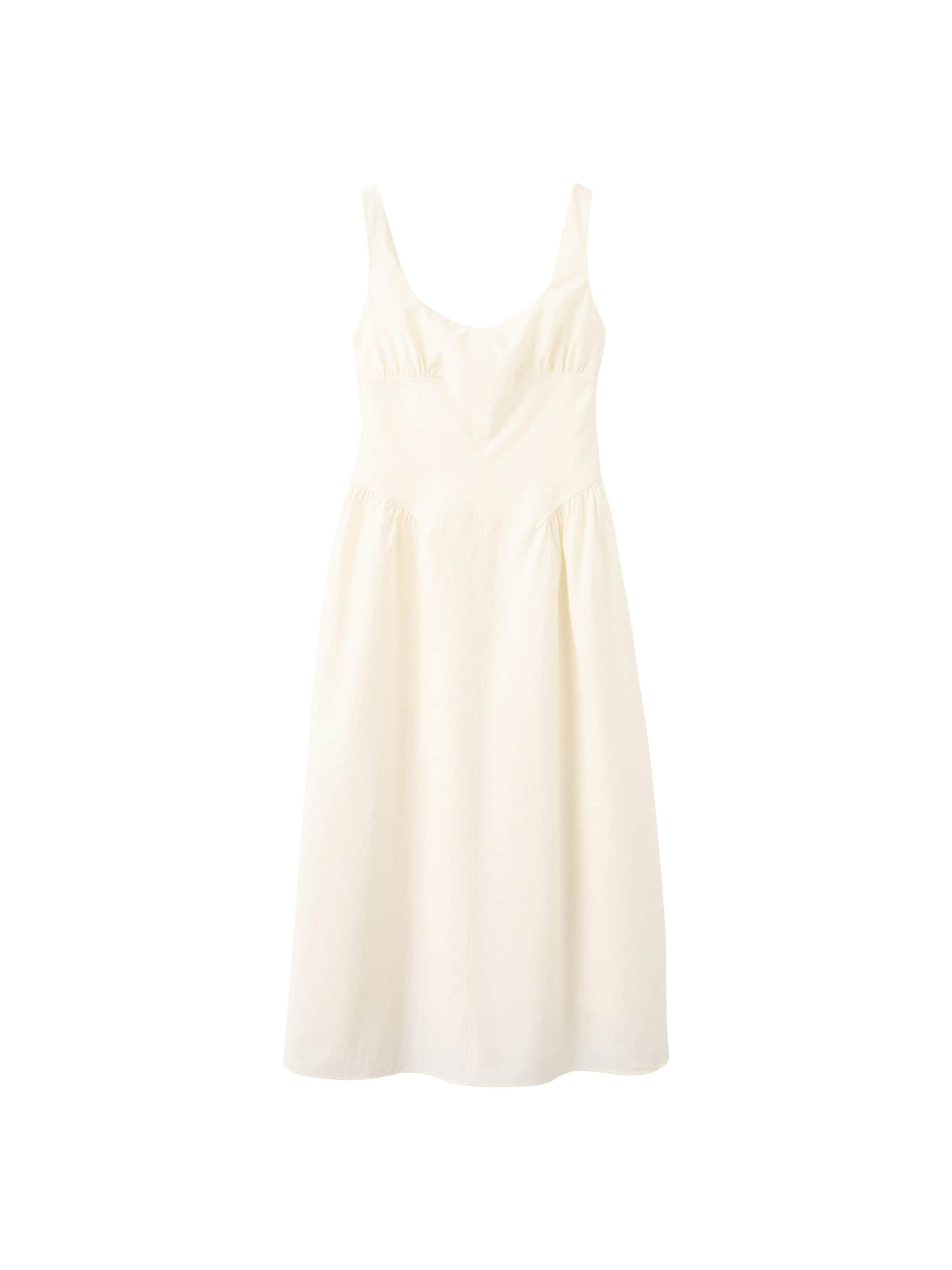 MANGO Šaty 'Island' - Béžová: predná strana