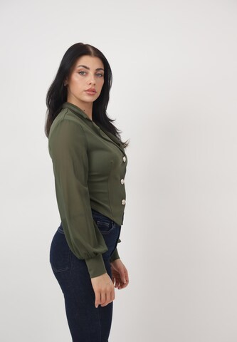 Camicia da donna di Elara in verde