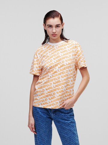 Karl Lagerfeld T-shirt i orange: framsida