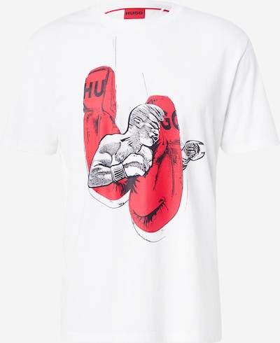 Marškinėliai 'Diboxer' iš HUGO, spalva – raudona / juoda / balta, Prekių apžvalga