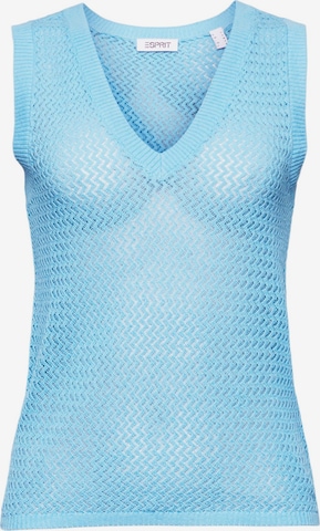 Tops en tricot ESPRIT en bleu : devant