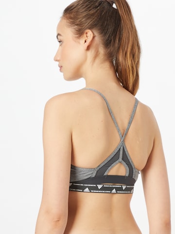 Bustier Soutien-gorge de sport 'Aeroreact Light-Support 3-Stripes' ADIDAS SPORTSWEAR en gris