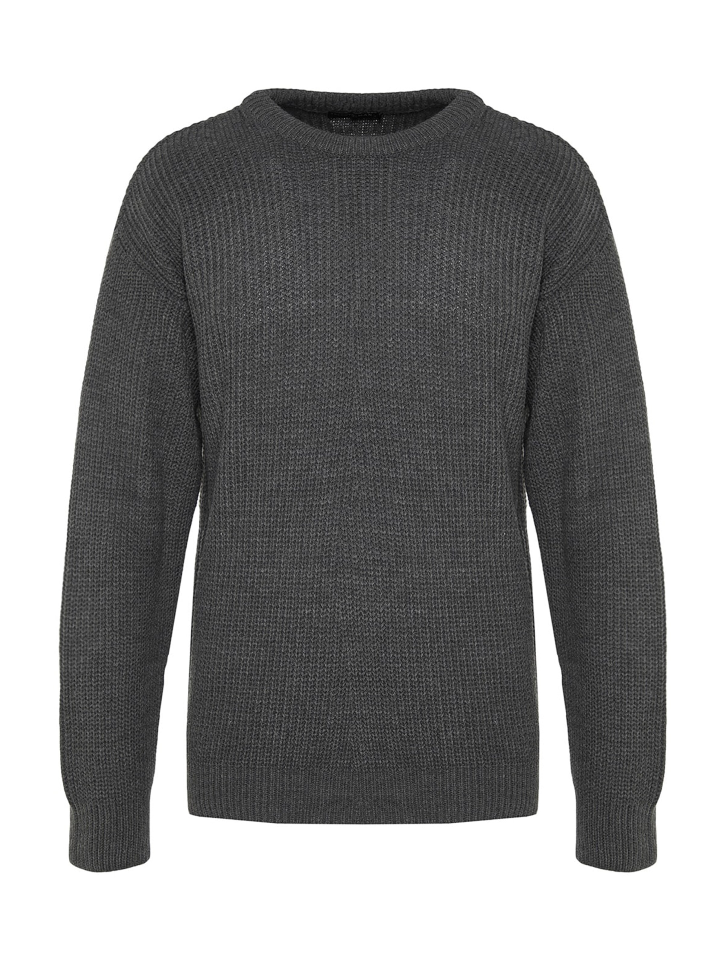 Trendyol Pull-over en S en gris foncé, Vue avec produit