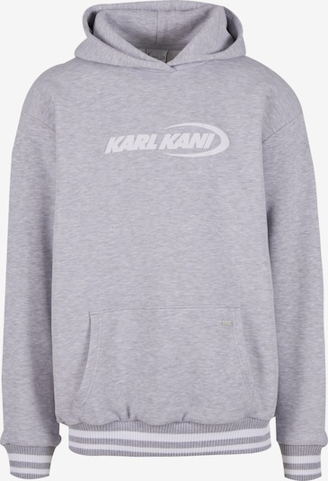 Karl Kani Sweat-shirt 'Kani Ellipse' en gris chiné / blanc, Vue avec produit