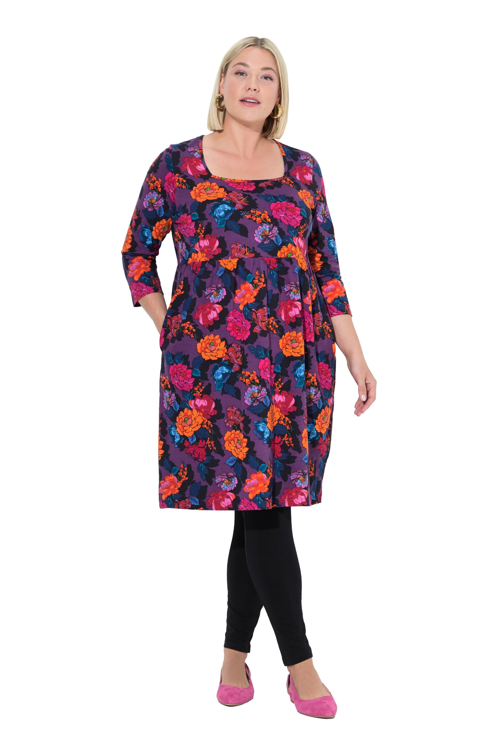 Ulla Popken Kleid in Lila: Vorderseite