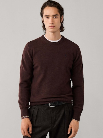 Hackett London Pullover in Braun: Vorderseite