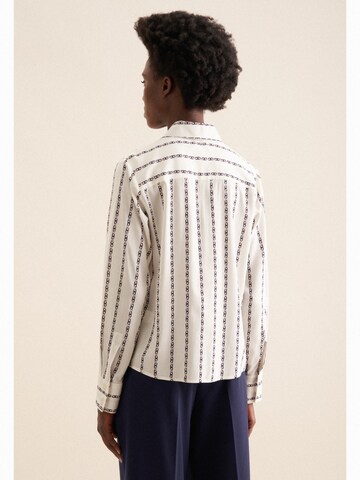 SEIDENSTICKER Blouse 'Schwarze Rose' in Beige