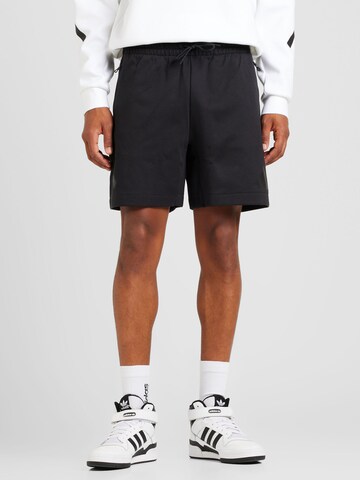 Regular Pantaloni sport 'Z.N.E.' de la ADIDAS SPORTSWEAR pe negru: față