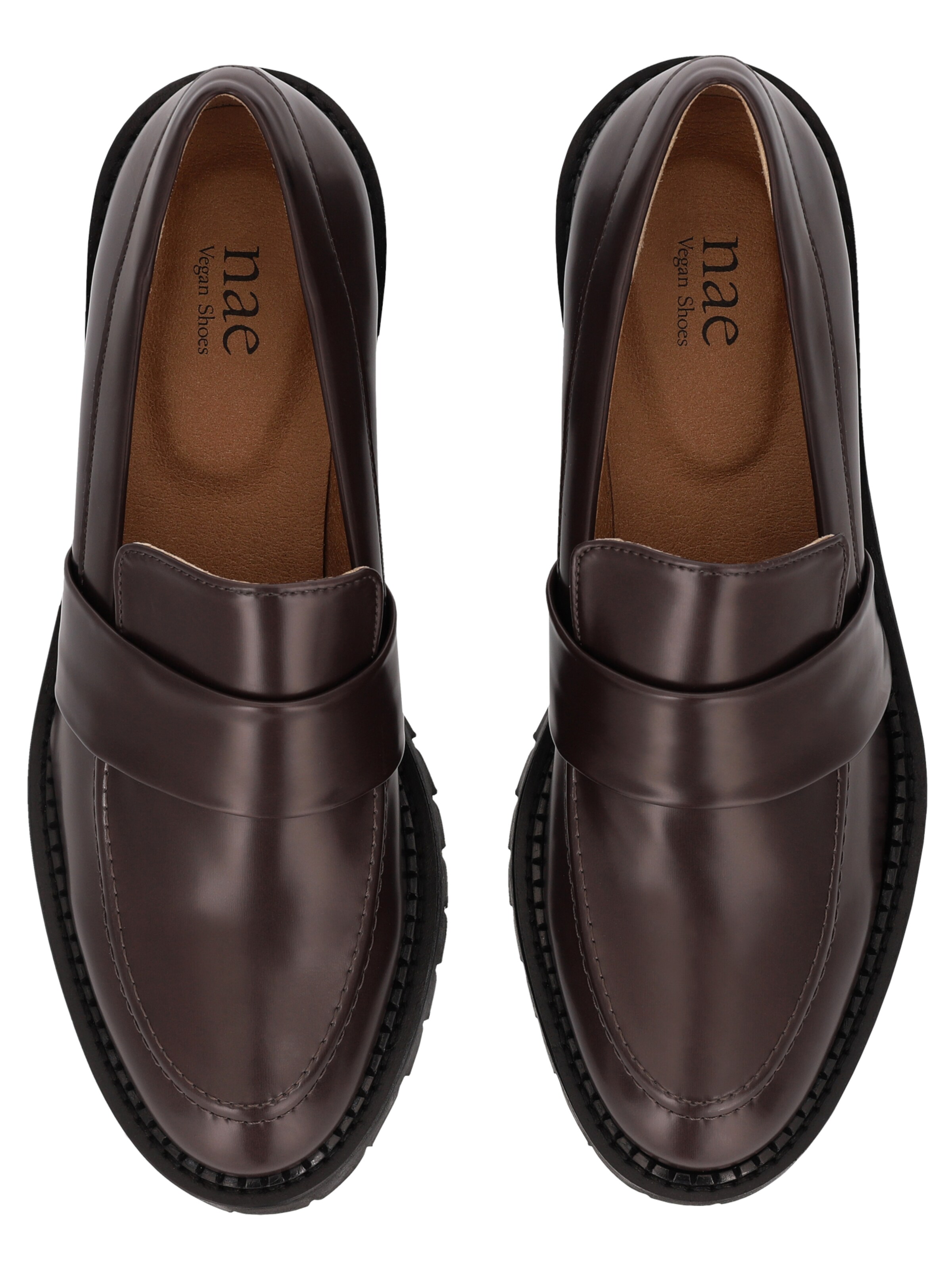 nae Vegan Shoes Instappers 'Elena B' in Bruin