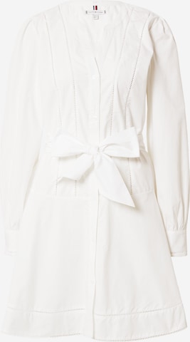 TOMMY HILFIGER Sukienka koszulowa w kolorze biały: przód