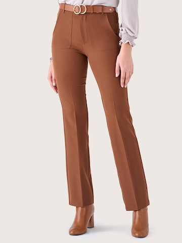 Camomilla Regular Broek 'YARA' in Bruin: voorkant