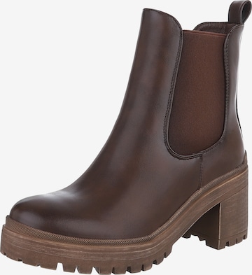 Ital-Design Chelsea Boots in Brown: front