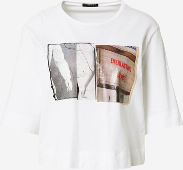 T-shirt Sisley en blanc : devant