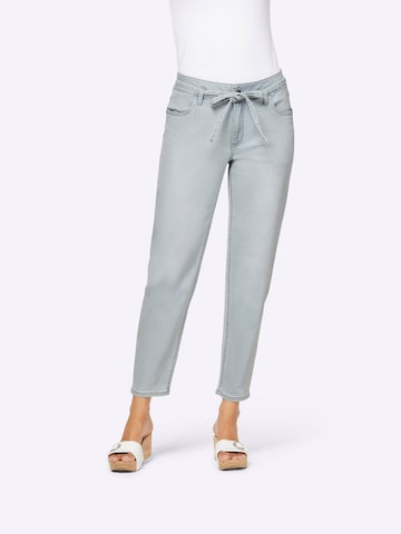 heine Tapered Jeans in Blauw: voorkant