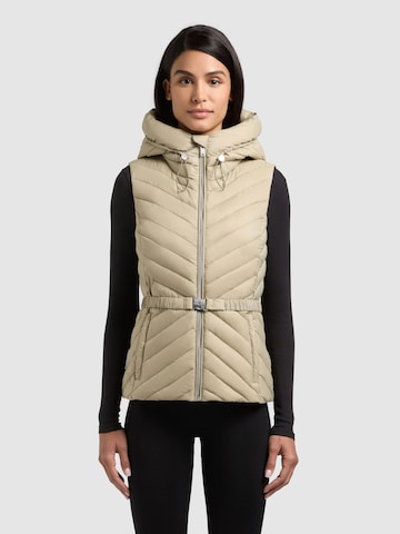 Gilet 'Demie' di khujo in verde: frontale