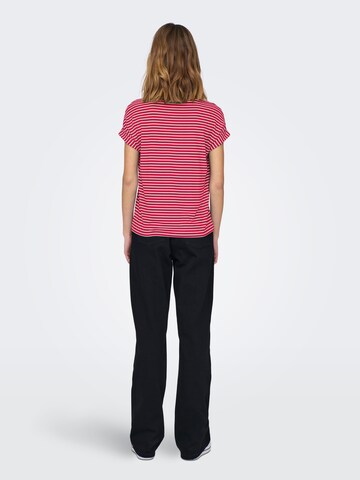 ONLY - Camiseta 'ONLMoster' en rojo
