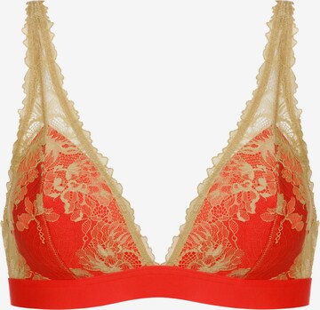 Mey Triangle Bra in Orange: front