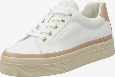 GANT Baskets basses en beige / blanc, Vue avec produit