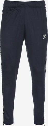 Tapered Pantaloni sportivi di UMBRO in blu: frontale