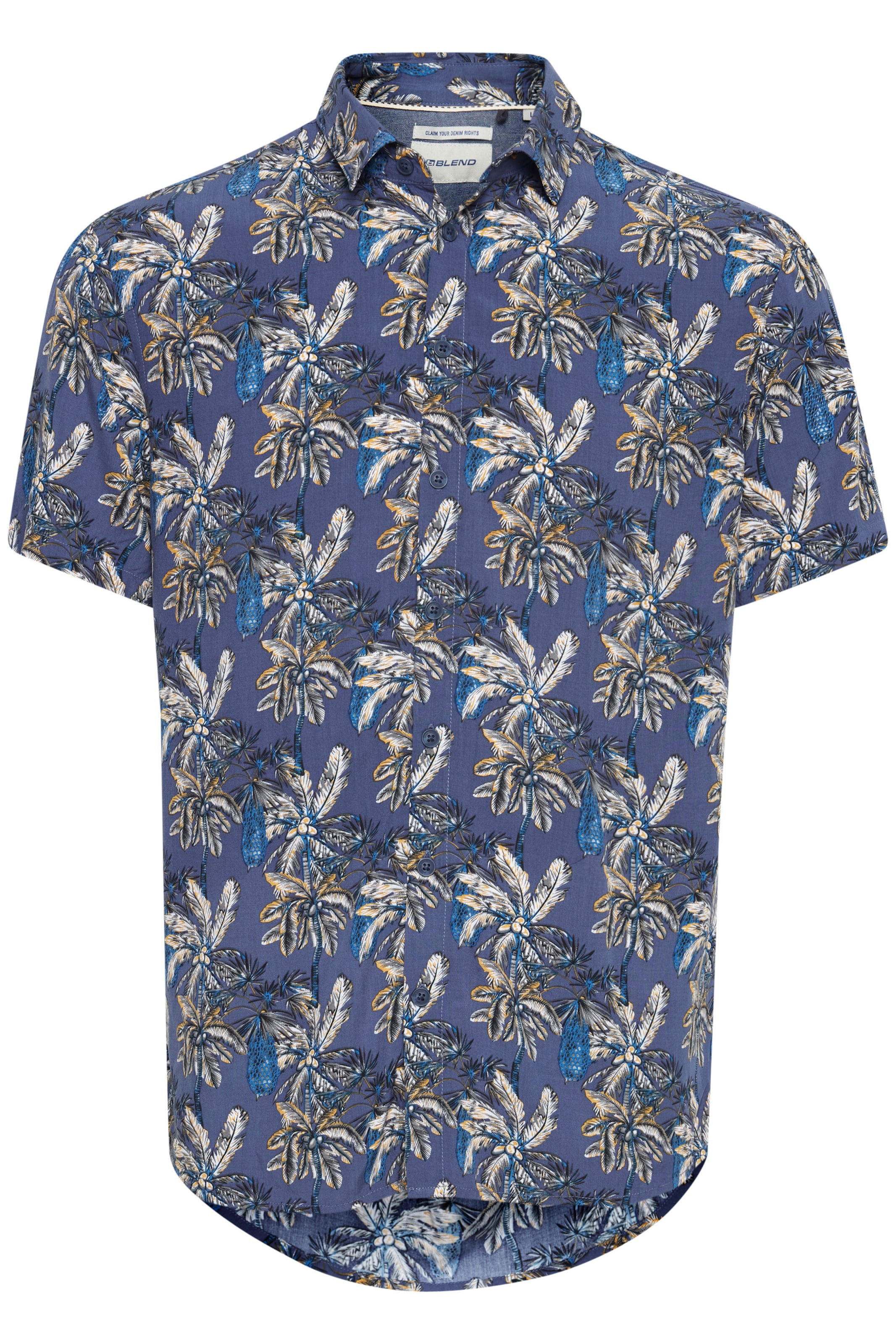 Slim fit Camicia 'BLEND' di BLEND in blu: frontale