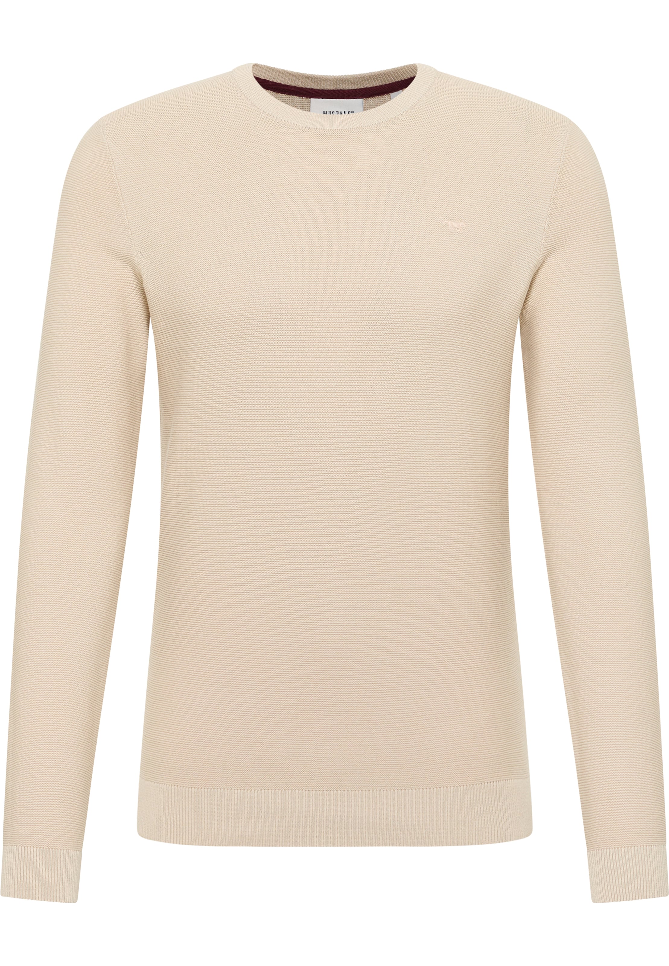 MUSTANG Pullover 'Style Elliot' in Beige: Vorderseite
